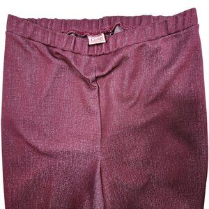 Vintage Graff Californiwear Burgundy High-Waisted Pants, Women's 28